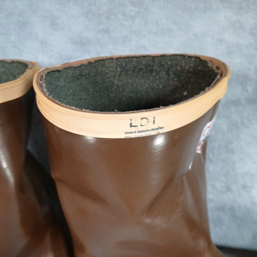 XTRATUF Deck Boots Mens 12 Legacy Waterproof Brown Neoprene Rubber